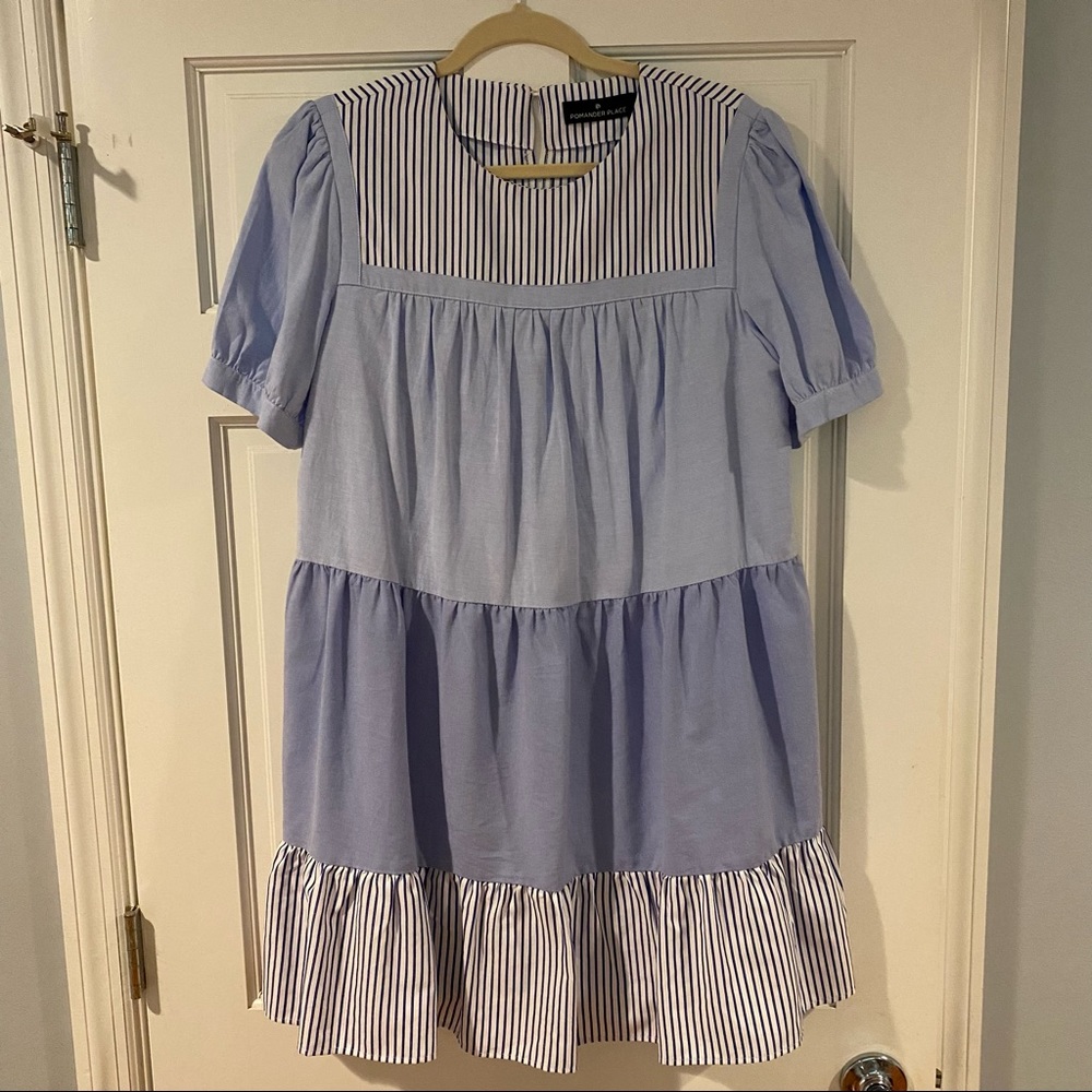 Pomander Place Dress- Blue